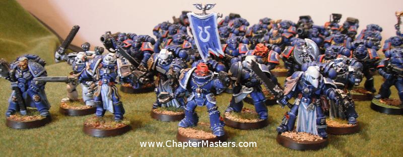 Space Marine Veteran, Space Marine command squad, Ultramarine Veteran